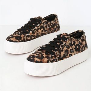 Steve Madden Emmi Leopard Platform Sneakers